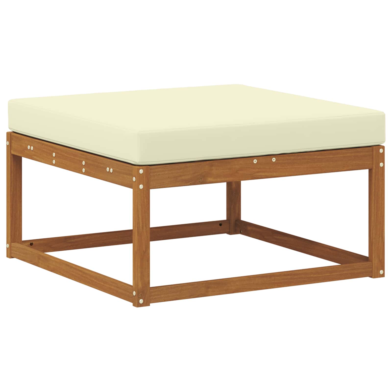 vidaXL Reposapiés de exterior Madera de Acacia Sólida Natural