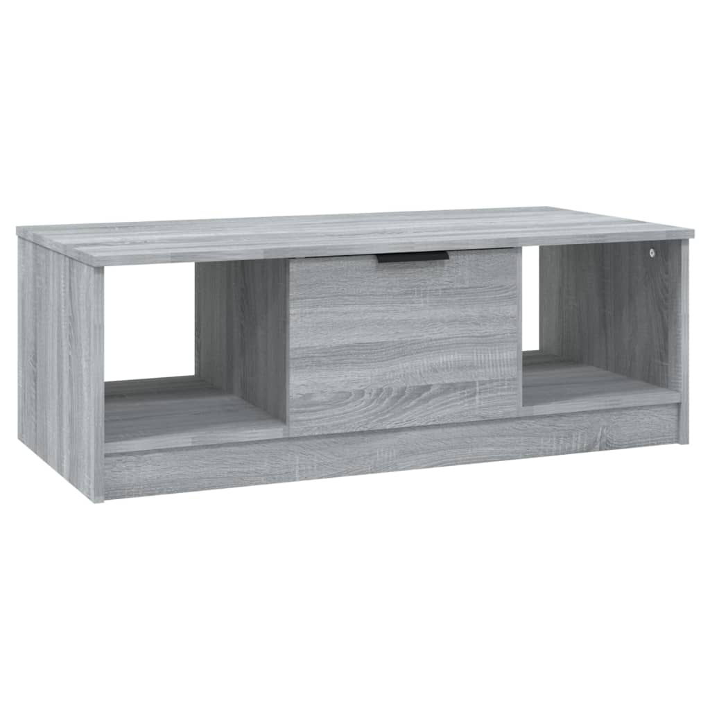 Vidaxl - Mesa de Centro de Madera Ingeniería 102x50x36 Cm - Roble Ahumado