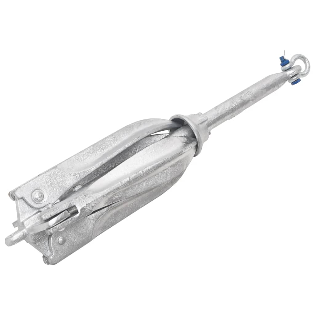vidaXL Ancla plegable hierro maleable plateado ancla Peso 0.7 kg,  1.5 kg,  2.5 kg y mas