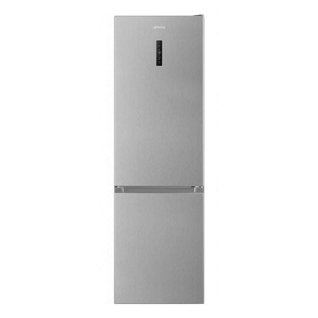 Smeg - Frigorífico combi RC18XDND de 300 L con tecnología Total No Frost, clase energética D y acabado Look Inox, alto 185 cm, ancho 60 cm