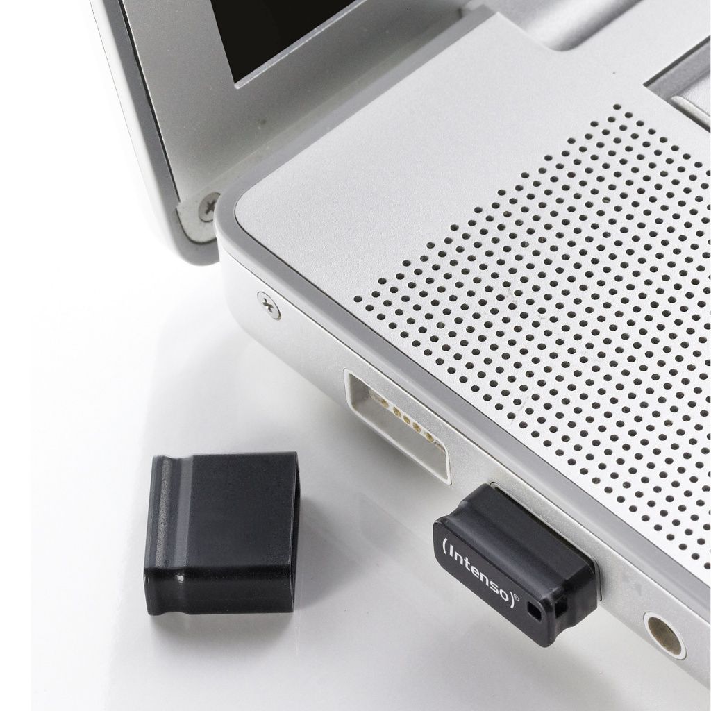 Intenso - Memoria USB Slim Line 3532470 de 16 GB con conexión USB 3.2 Gen 1, velocidad hasta 100 MB/s, diseño ultracompacto negro para uso diario y viajes