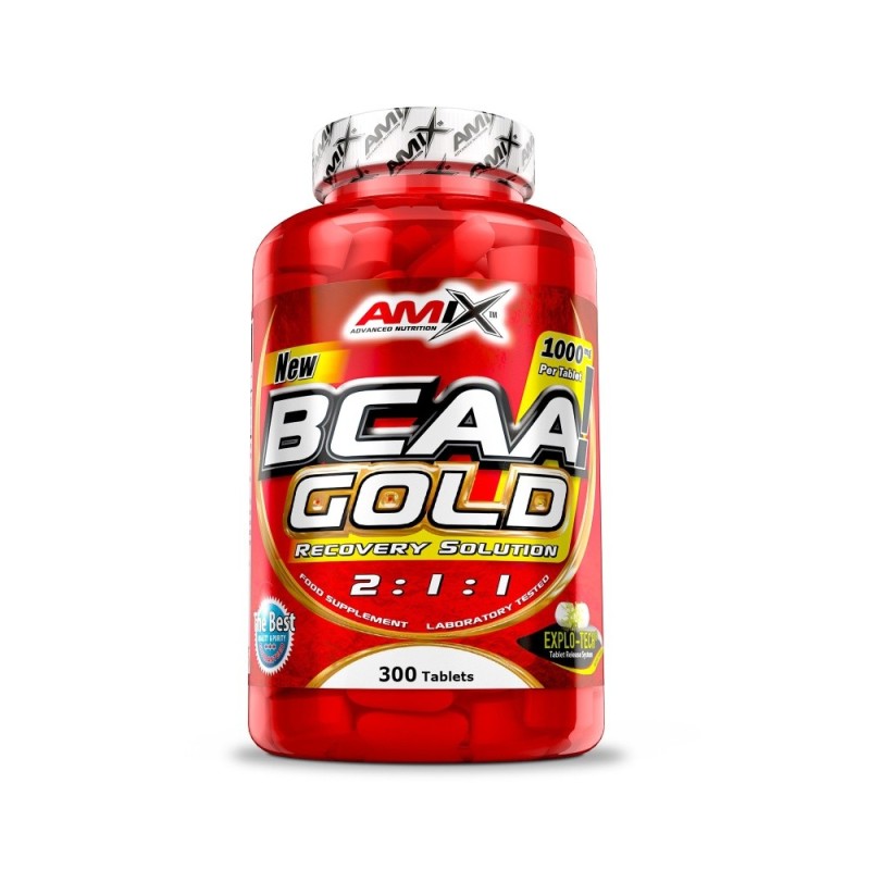 BCAA Gold 2:1:1 300 Tabletas  Aminoácidos de Alta Calidad   AMIX™