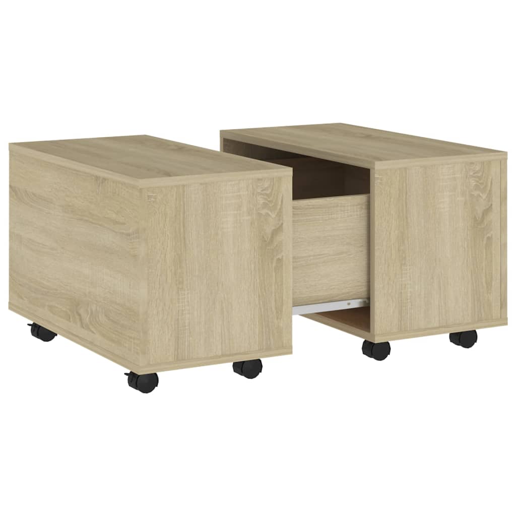 Mesa de Centro Vidaxl Madera Contrachapada 60x60x38 Cm Blanco