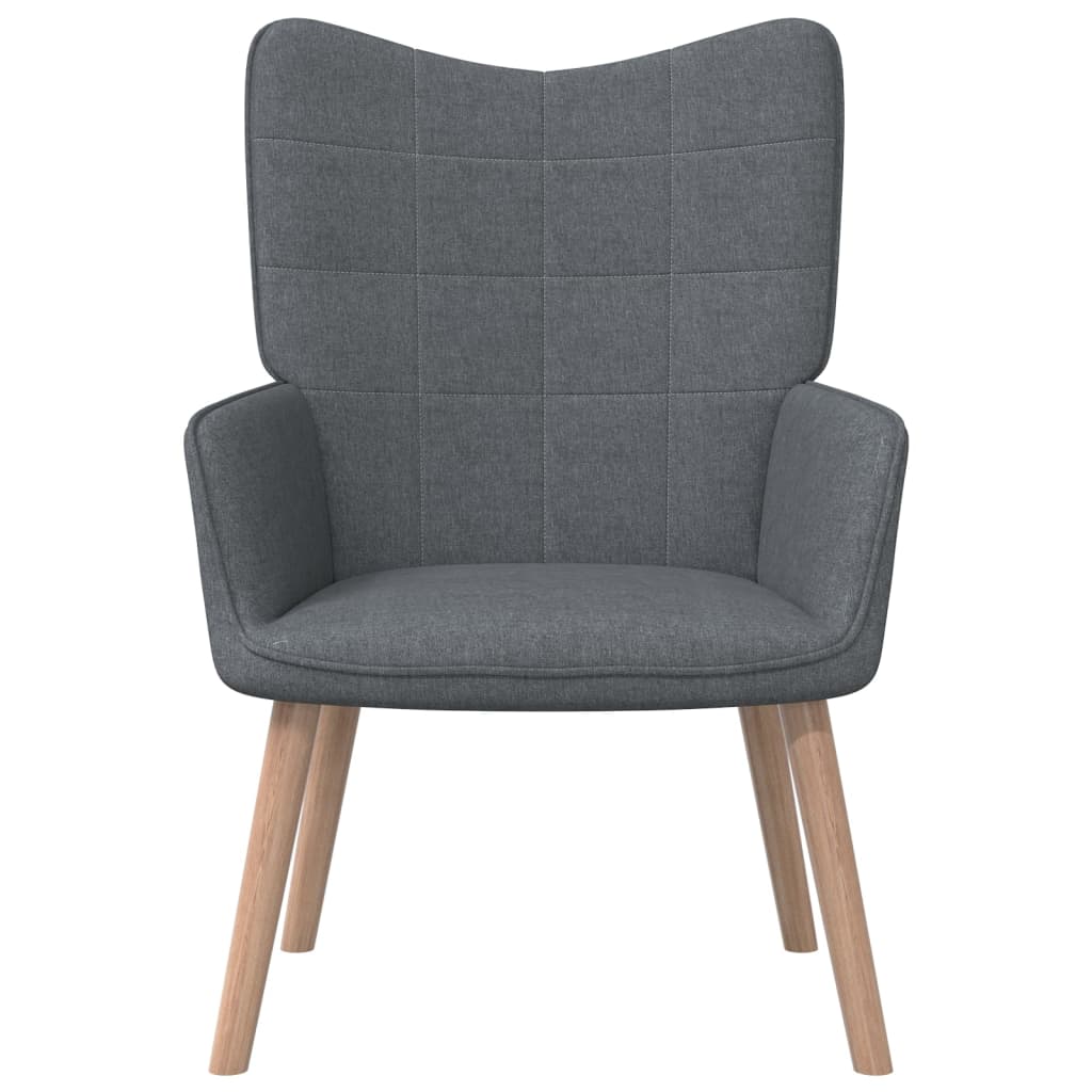 vidaXL Sillón de relax de tela Gris claro, Gris oscuro, Crema Sillon Dormitorio Sillon Comodos Silla Relax Sillón Sofá
