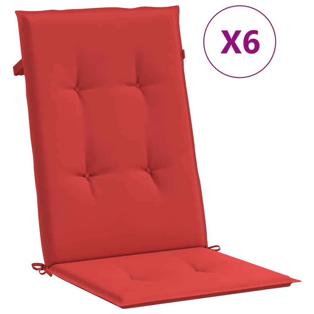 Vidaxl Cojín Silla de Jardín Respaldo Alto Tela 120x50x3cm