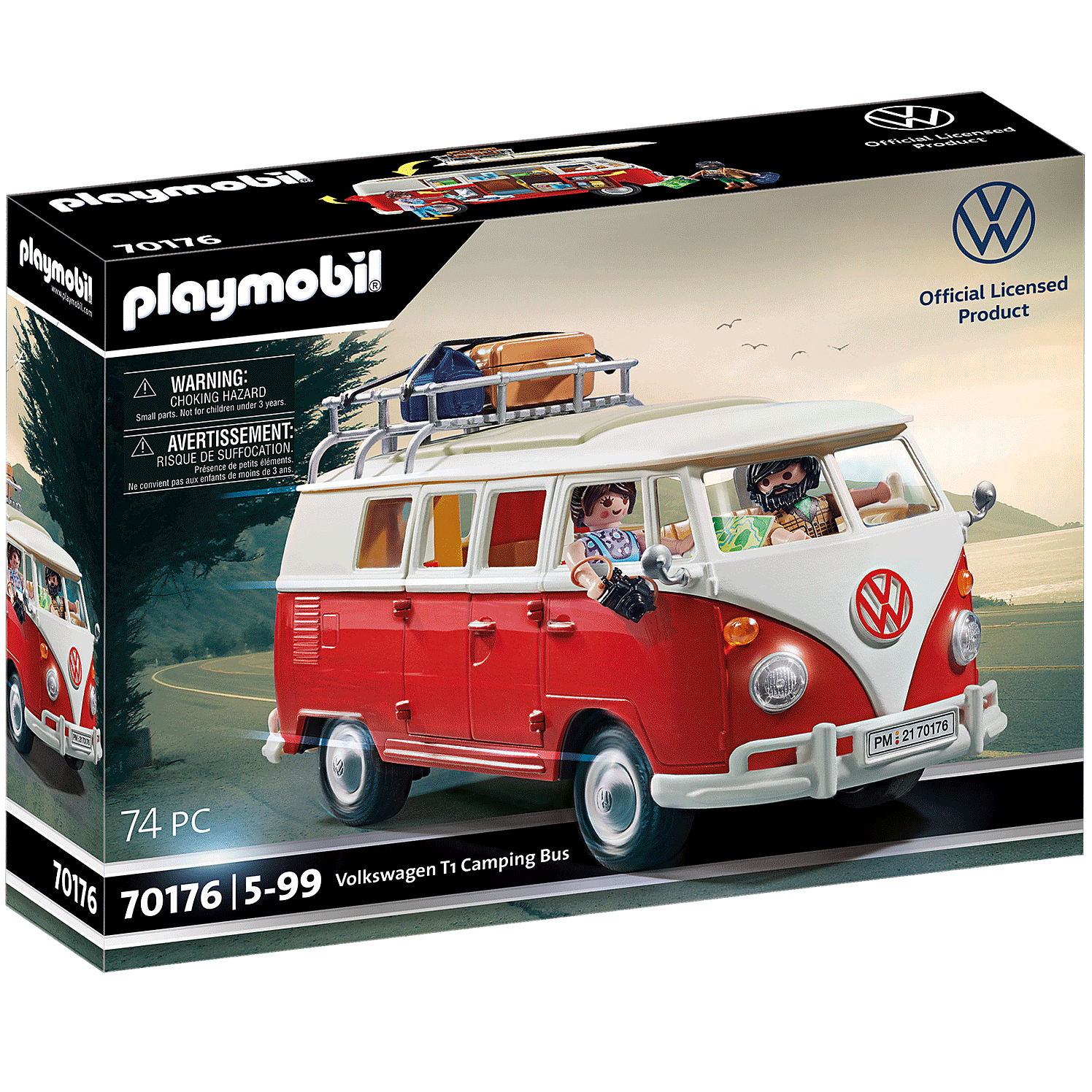 PLAYMOBIL VOLKSWAGEN T1 CAMPING BUS, 70176, TIENDA CON LICENCIA OFICIAL