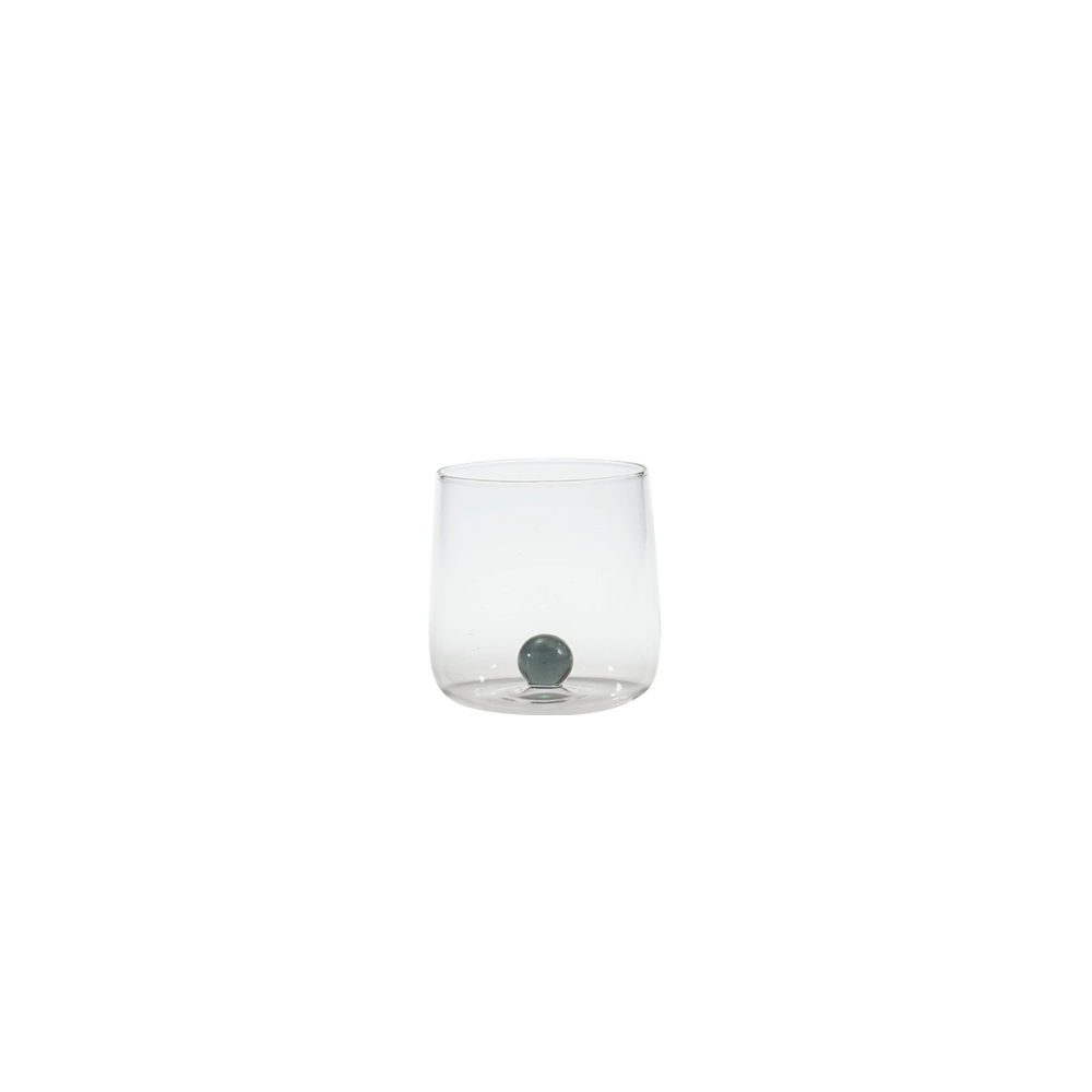 Vaso Bilia Zafferano de vidrio borosilicato, juego de 6 piezas, color gris