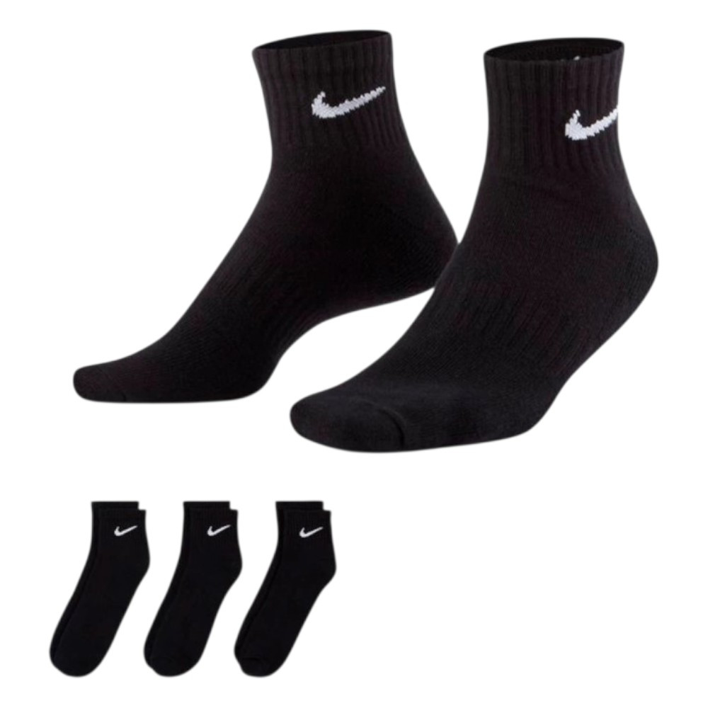 Calcetines Nike U Everyday Csh Ankl 3 Par Negro Sx7667-010