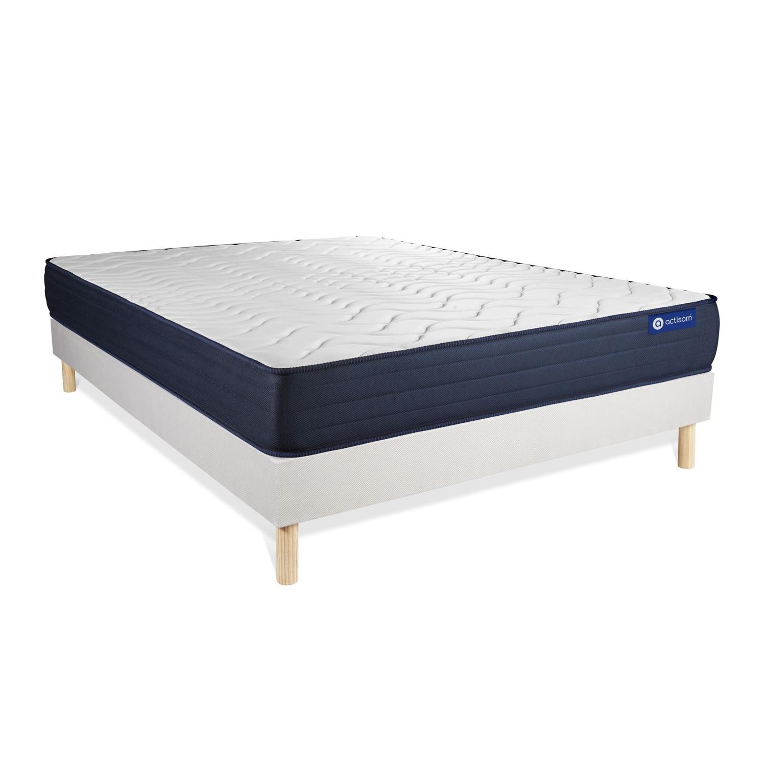 Pack colchón Actimemo life 160x210cm + Somier multiláminas, espuma viscoelástica, 5 zonas de confort