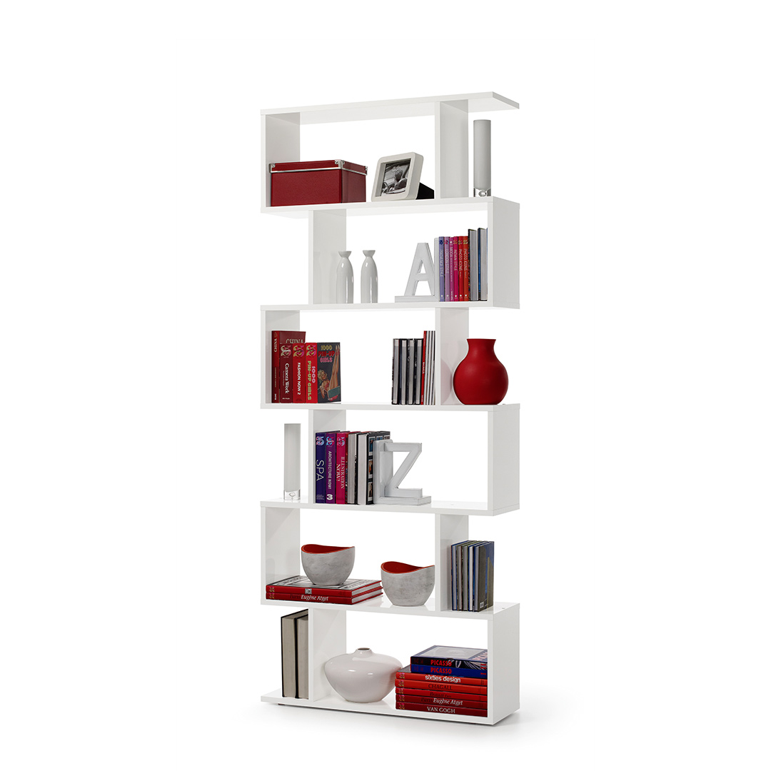 ESTANTERIA ALTA 192X80X25 CM BLANCO BRILLO