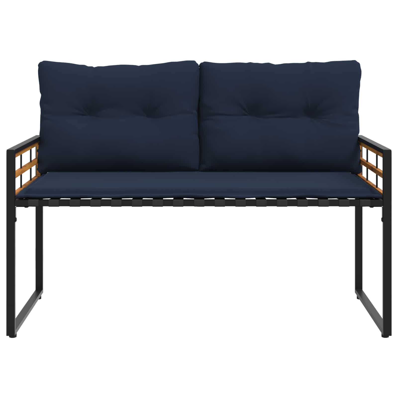 vidaXL Banco de Capa de Madera con cojín 114 x 55 x 77 cm