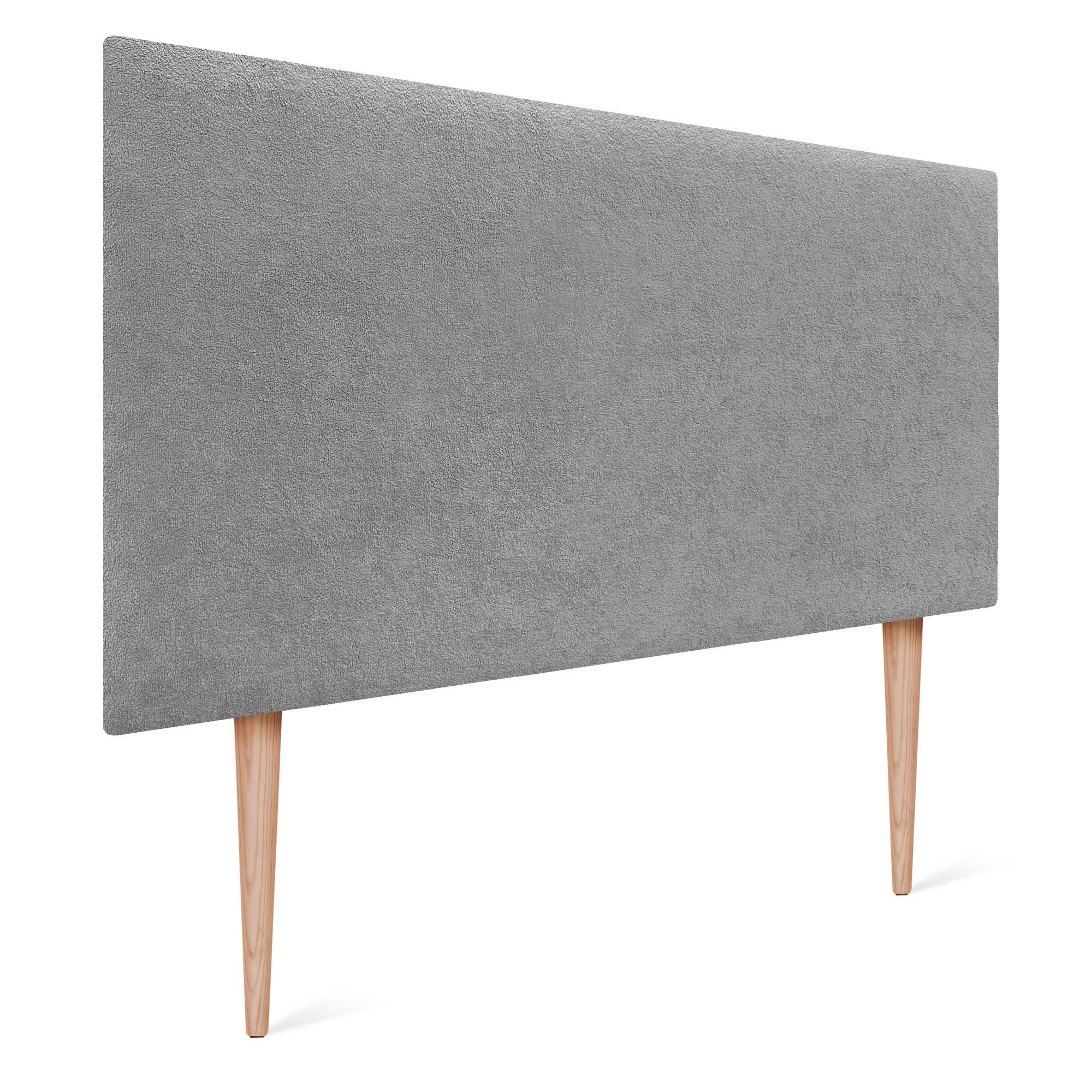 DHOME Cabecero Acabado Toalla Soft Tapizado Liso con Patas Tejido Suave para Pared Acústicos Cabeceros 8cm y 70 Al.