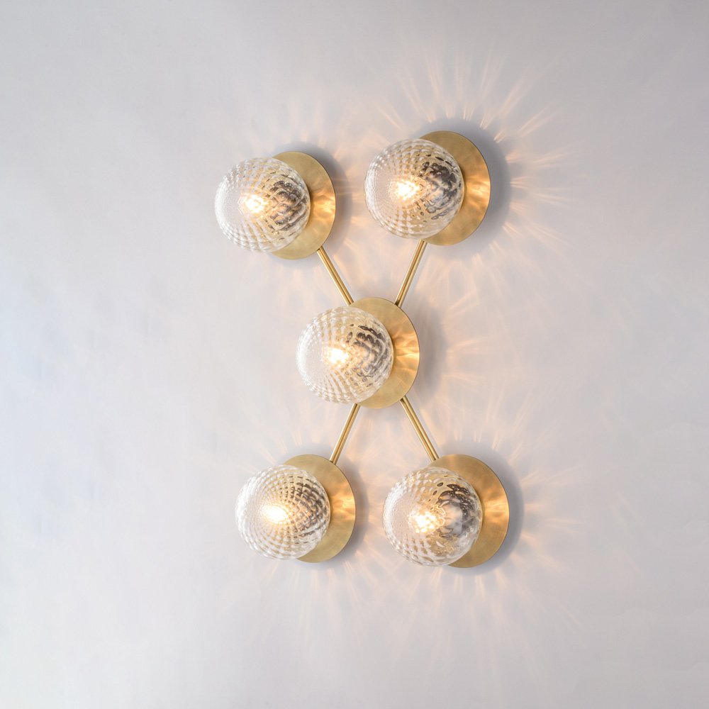 Bronce Armonía 5 Luces E14 Contemporáneo Luz de Techo
