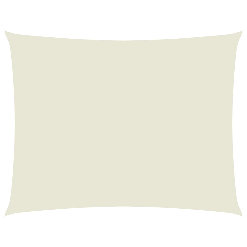 vidaXL Toldo de vela rectangular tela Oxford 3,5x4,5 m Color Antracita, Beige, Crema