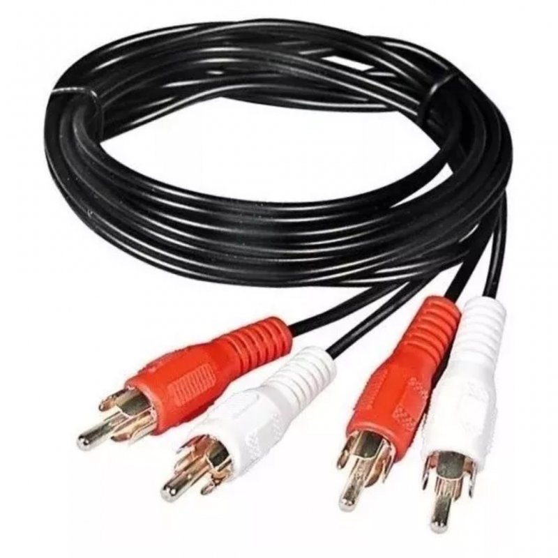 Equip Audio Cable 2x RCA Male to 2x RCA Male 2.5M features high-quality nickel connectors and a durable PVC coating for optimal audio connection. Perfect audio cable for home entertainment systems.