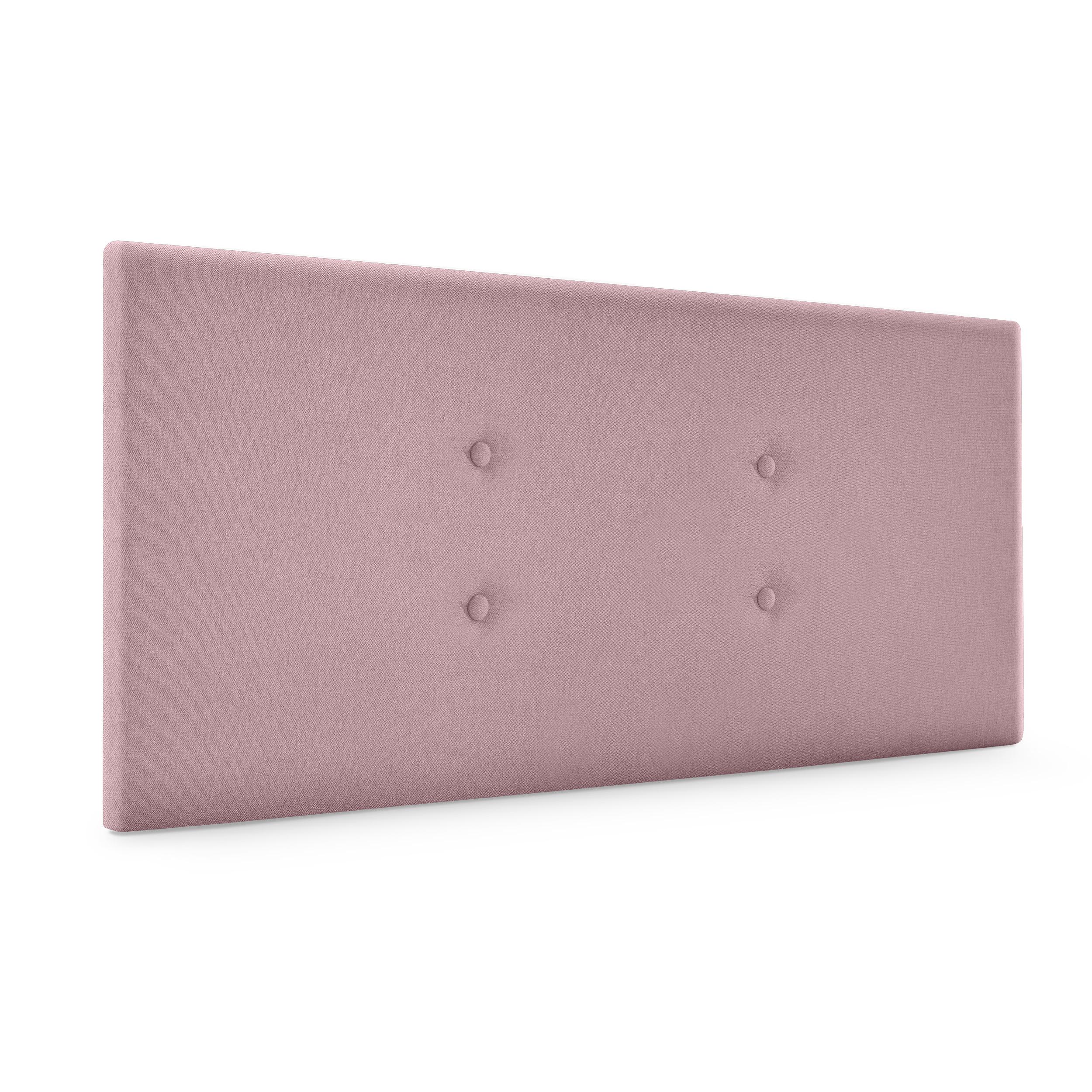 DHOME Cabecero de Polipiel o Tela Acualine con 2 Hileras de Botones Colores Cabezal Tapizado Cama Lujo (Salmón Tela)