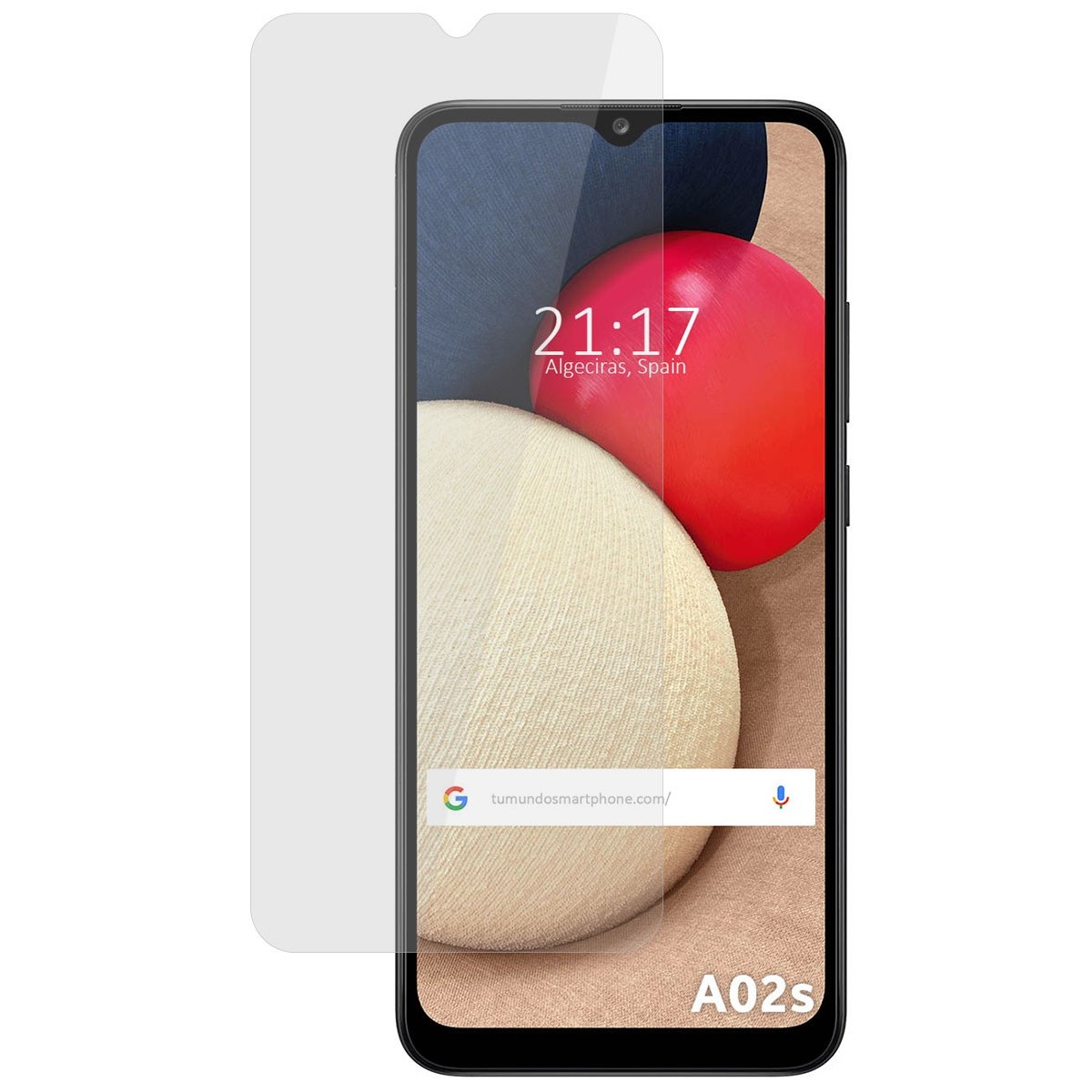 Tumundosmartphone Protector Cristal Templado para Samsung Galaxy A02s Vidrio