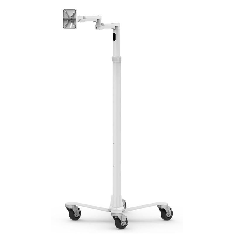 Rise Freedom Extended - Carro rodante con brazo articulado VESA - Blanco