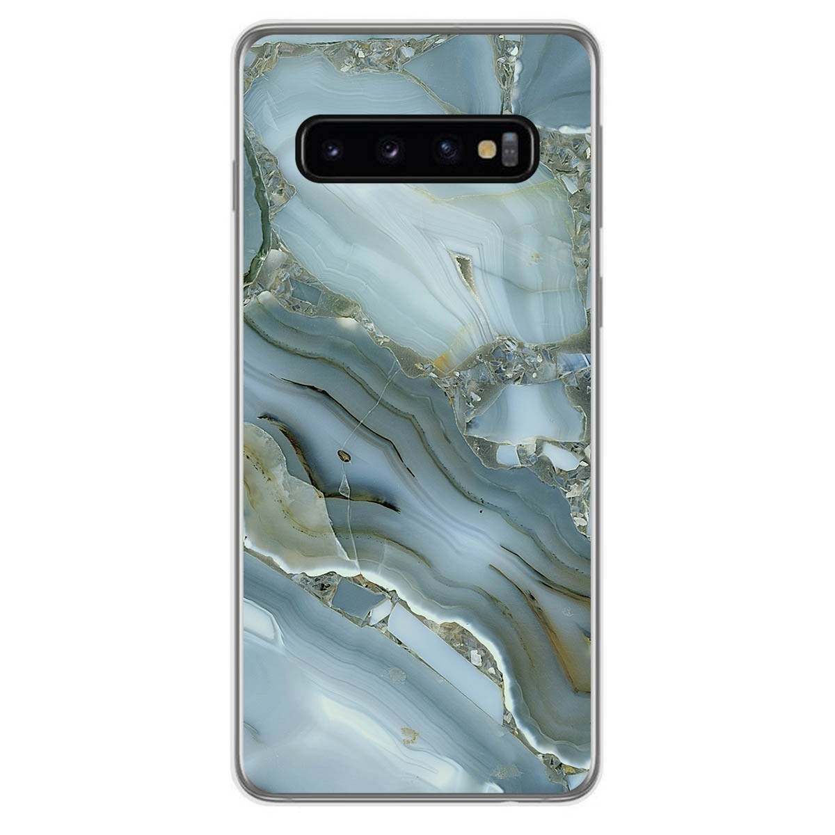 Tumundosmartphone Funda Gel Tpu para Samsung Galaxy S10 Plus diseño Mármol 09 Dibujos