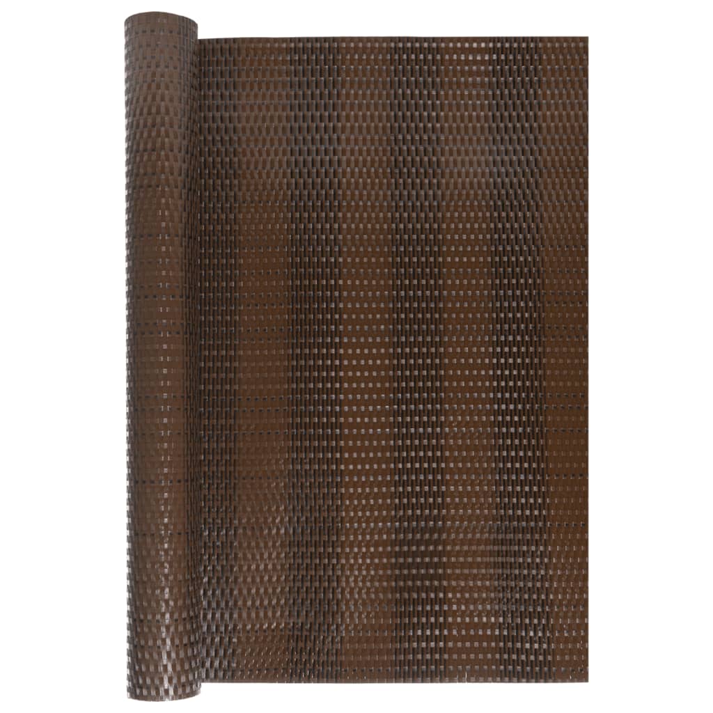 Vidaxl Toldo para Balcón Ratán Sintético 400x90 Cm Color Antracita Marrón y Negro Marrón Claro