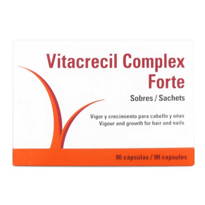 Vitacrecil Complex Forte - Fortalece Cabello y Uñas - 90 Cápsulas