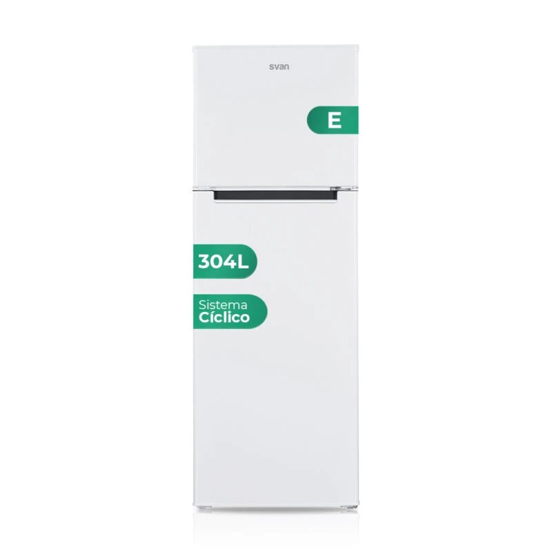 Frigorífico de 2 puertas SVAN SF17601E Alto 172cm x 60cm Clase E Blanco  | 304l, Cíclico