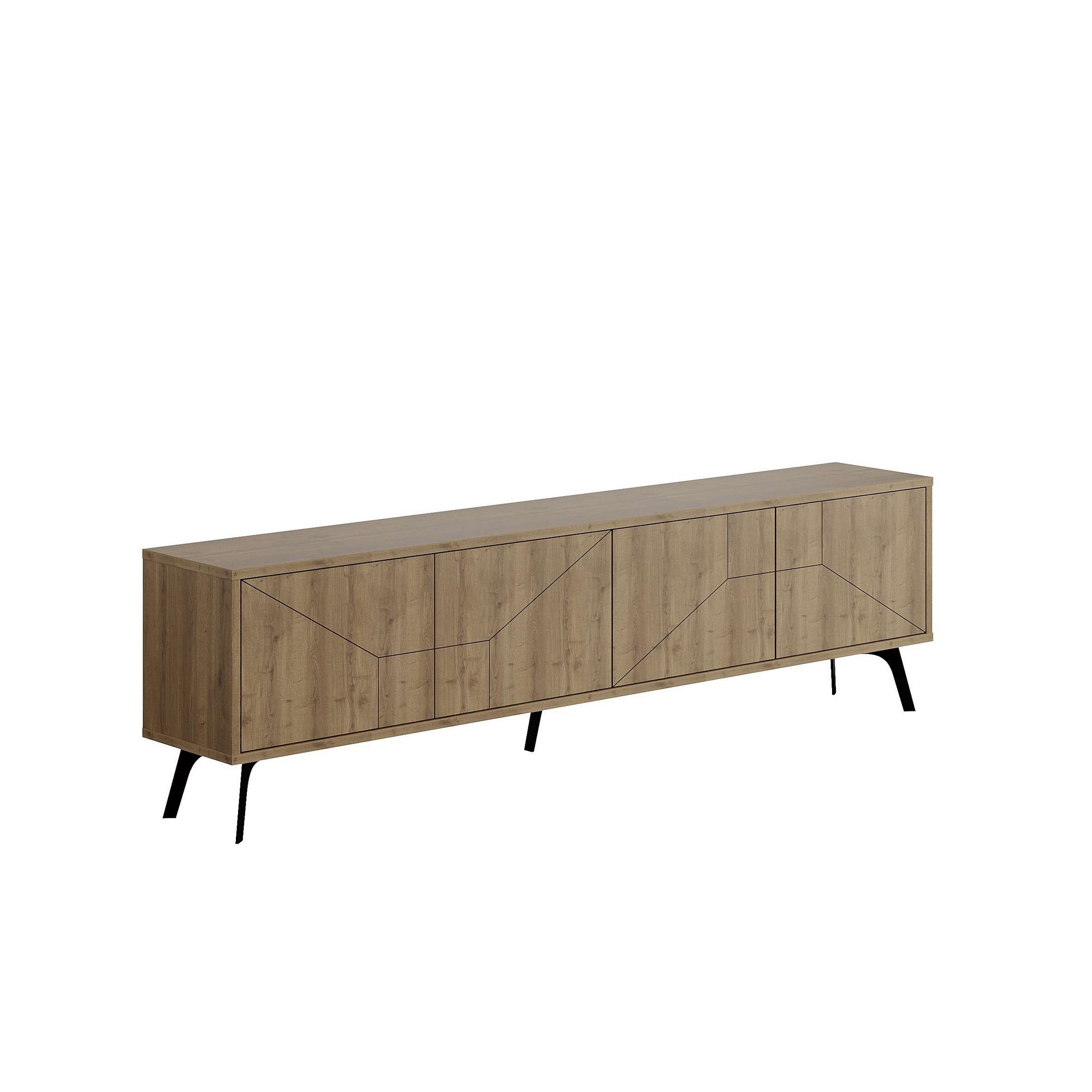 Habitat y Jardin - Soporte de TV de madera "Dune" - 180 x 29 x 50 cm - Marrón