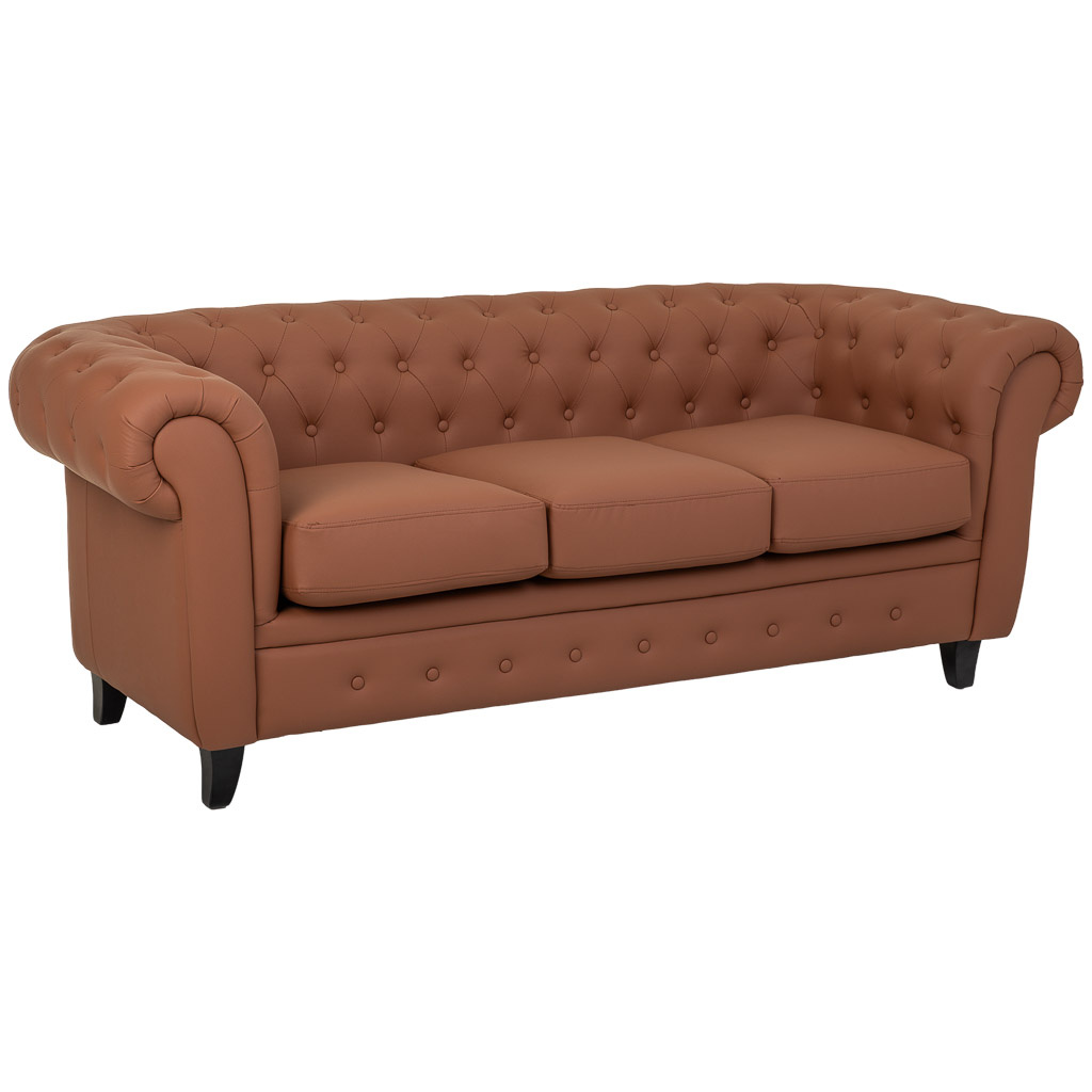 Wonderlust Deco - Sofá mousse mocha 199x82x76h cm Marrón 199x82x76h cm