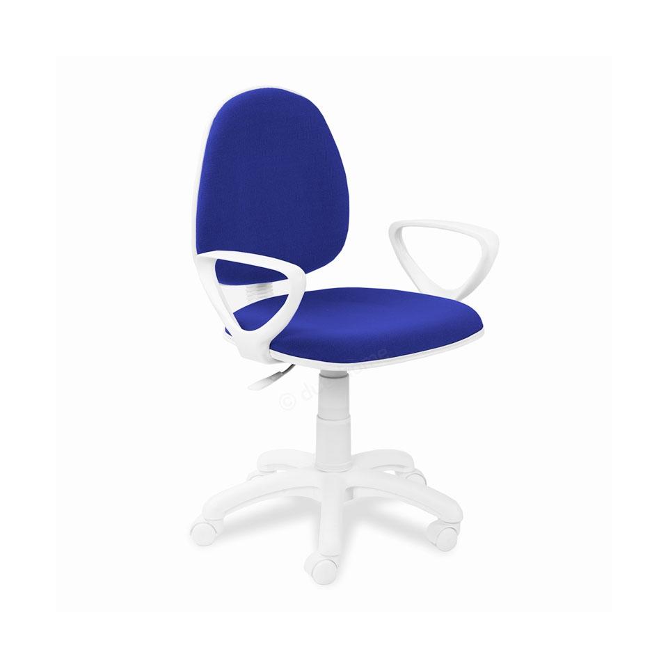 duehome - Silla de escritorio con ruedas y reposabrazos 89-98 cm Dolphin