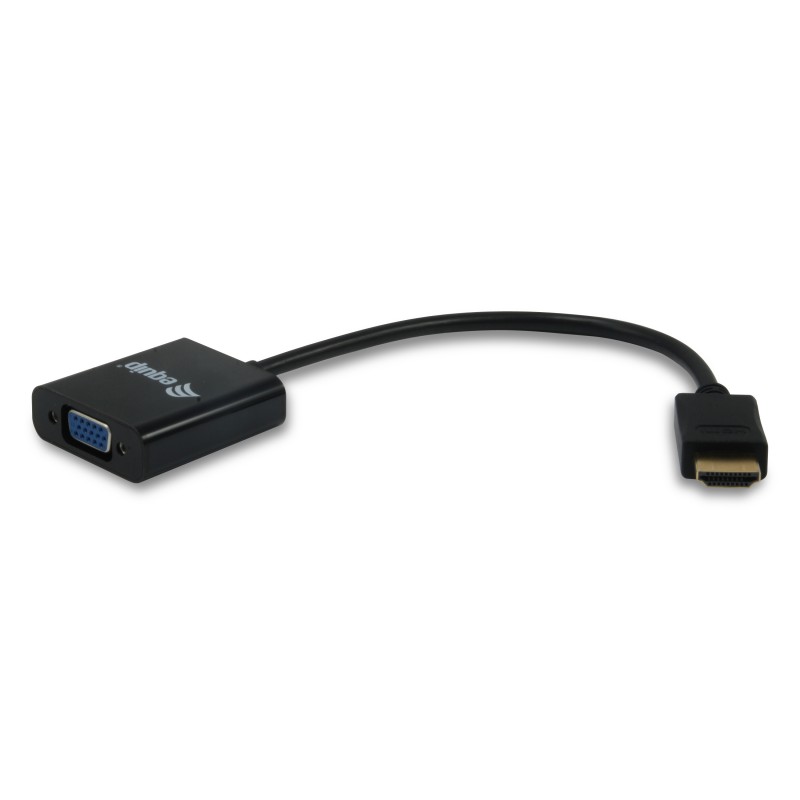 Equip - 11903607 adaptador de cable de vídeo HDMI tipo A (Estándar) VGA (D-Sub) Negro 11903607