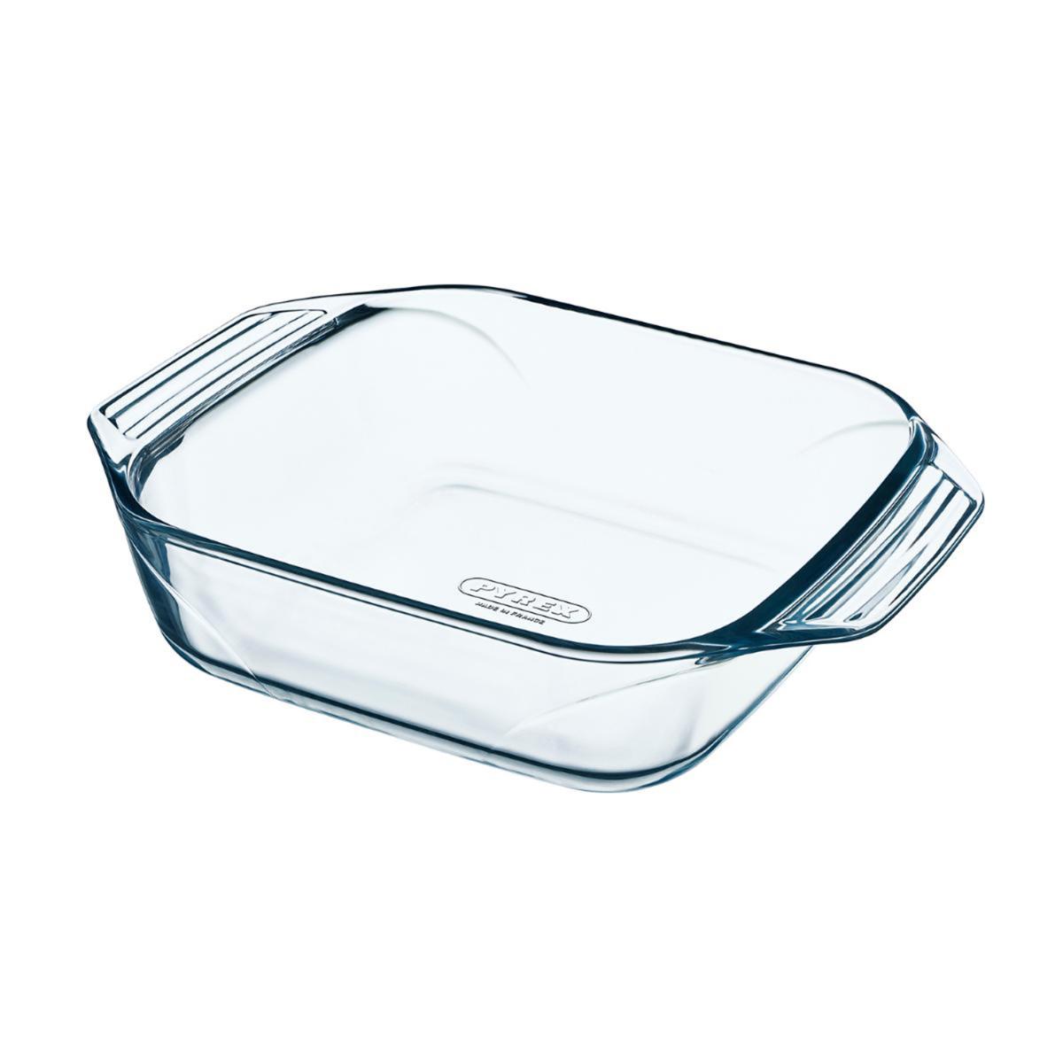 Pyrex Fuente Cuadrada Vidrio 29x23 Cm Resistente a Rayaduras Saludable Extra Resistente