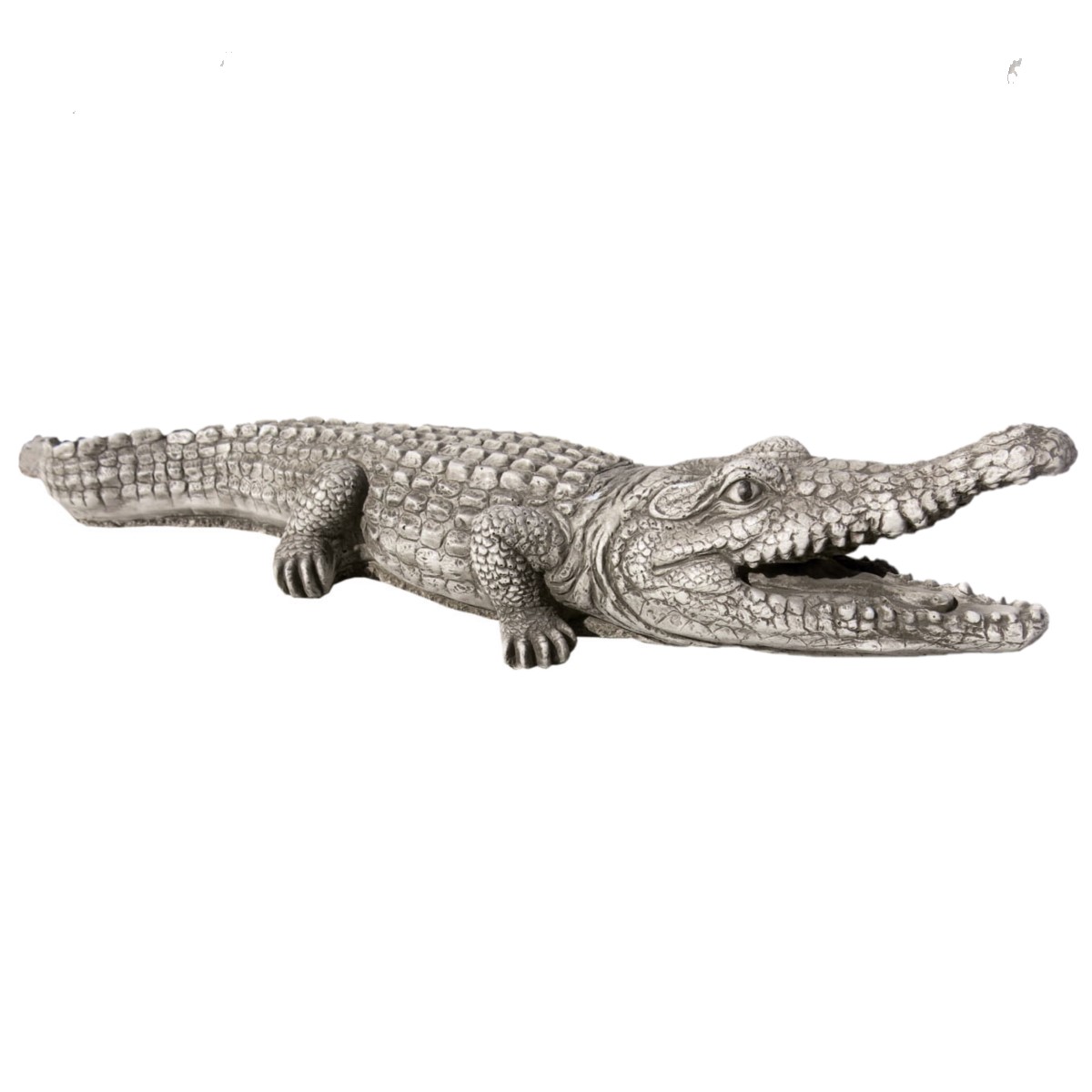 Figura decorativa de piedra para exteriores: Cocodrilo de 71 cm - AnaParra