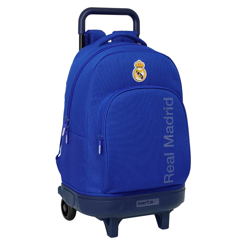 MOCHILA GDE. C/RUEDAS COMPACT EXTRAIBLE REAL MADRID 33x22x45cm.