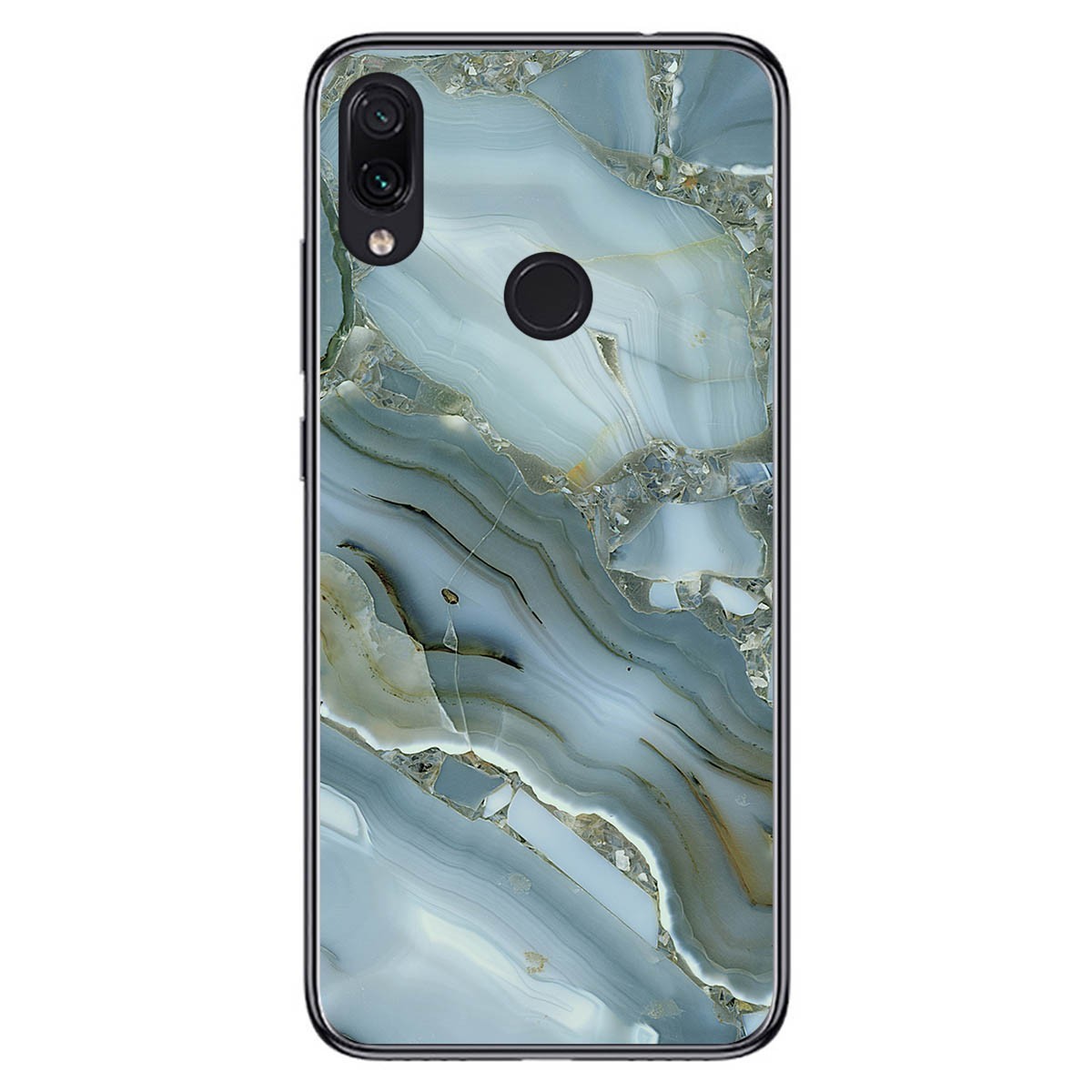 Tumundosmartphone Funda Gel Tpu para Xiaomi Redmi Note 7 diseño Mármol 09 Dibujos