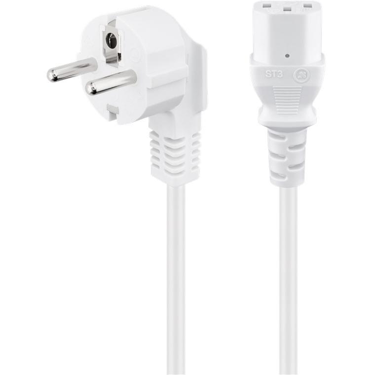Goobay NK 101 W-500 - Cable (5 m, Macho/Hembra, Blanco)