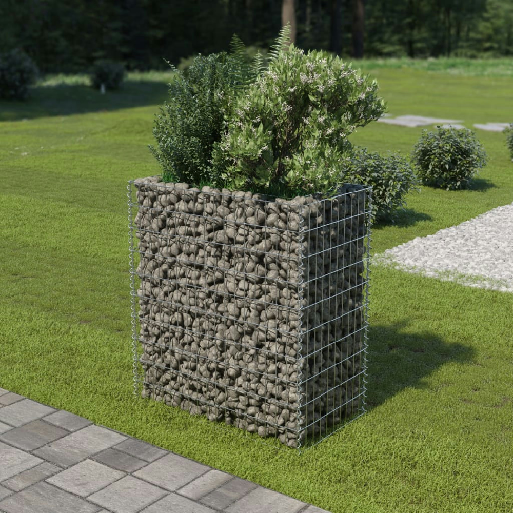 vidaXL ARRIATE DE GAVIONES DE ACERO 90X50X100 CM