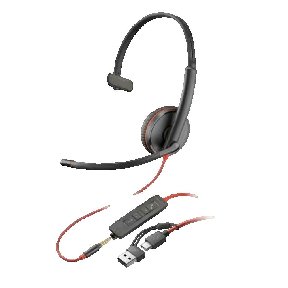 Poly Blackwire 3215 Blackwire 3200 Mono USB-C