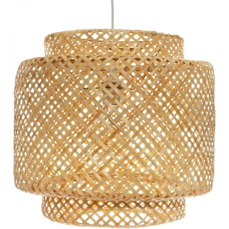 Tienda Eurasia - Lampara Techo de Fibra de Bambu, 38x40 cm, E27, 40W Max, Cable 80 cm
