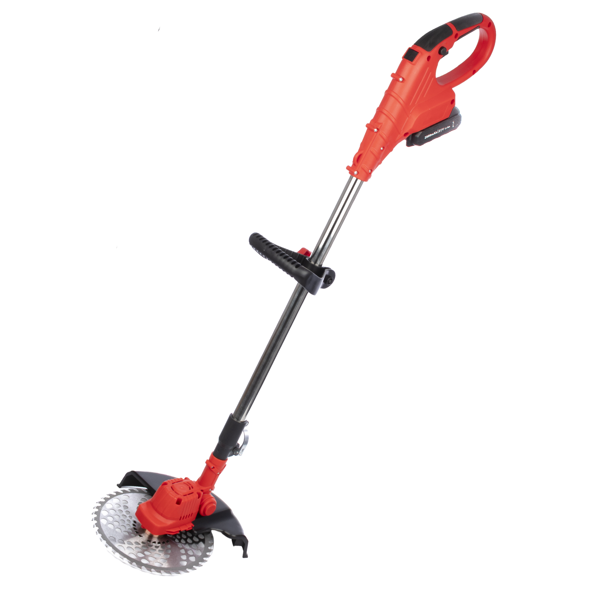 DAM. Desbrozadora sin escobillas 21V con 22000rpm, 600W de potencia y DOBLE BATERIA 12500mAh. 152x9x20cm