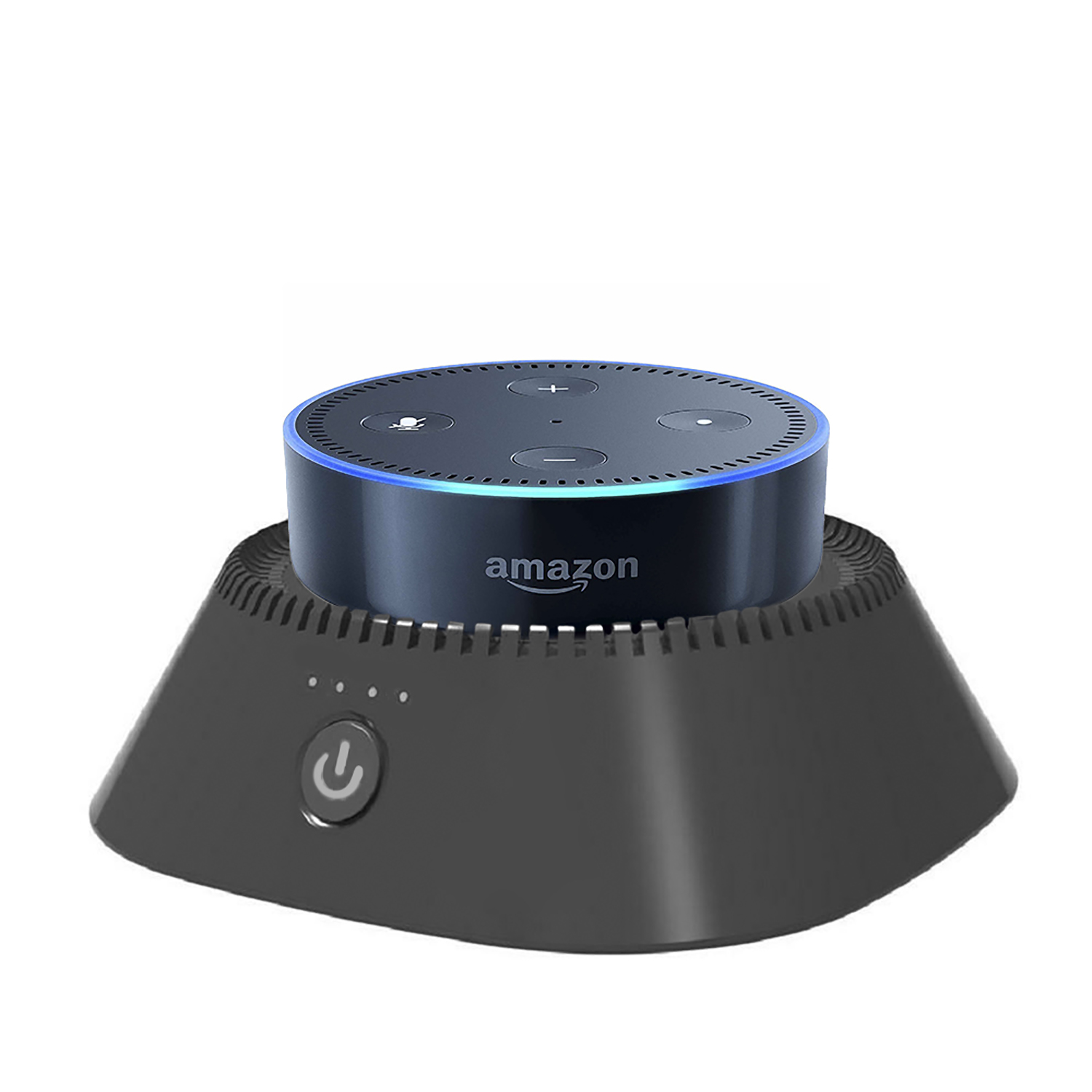 DAM. Powerbank de 10400mAh con soporte para Amazon Echo Dot (Gen 2) 14x6x14cm.