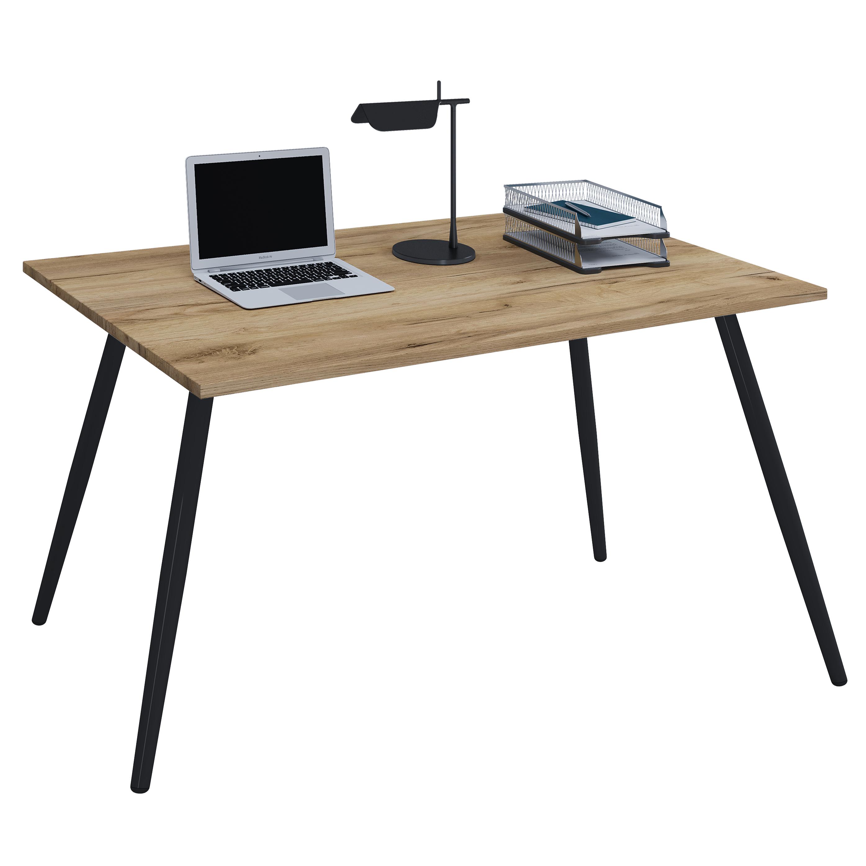 Schreibtisch Computertisch Bürotisch Skandanivischer Retro Look Salia 80x50 cm