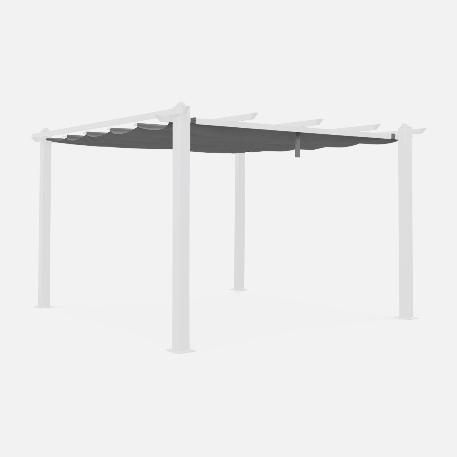 sweeek - Techo de repuesto para pérgola Condate 3x4m , Cubierta de pérgola Condate , 377x250x1