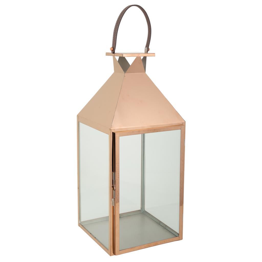Farol De Acero Inoxidable Y Cristal 28x29x66cm, El mejor complemento para tu hogar
