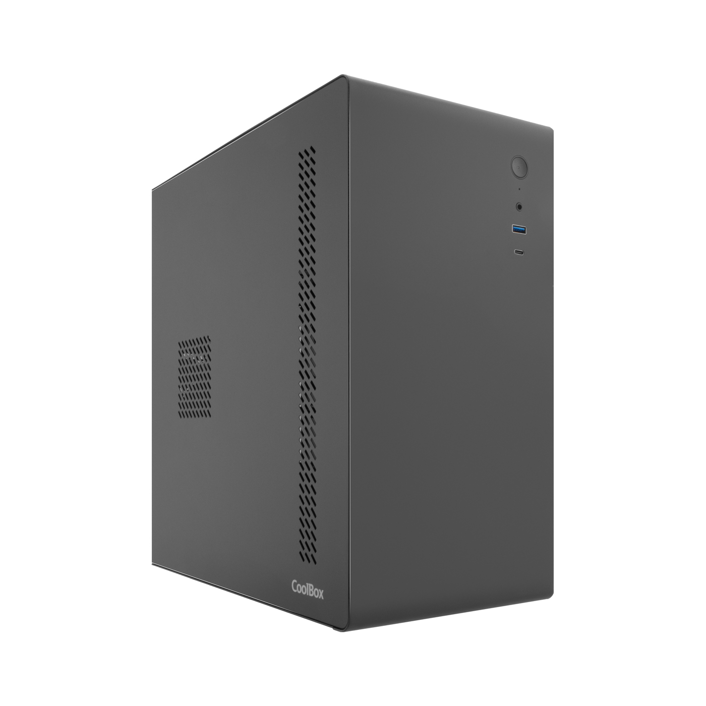 CoolBox CAJA MATX M640C USB-C 3.2 GEN1 FULLMETAL SIN FTE + 1 VENT. 90MM