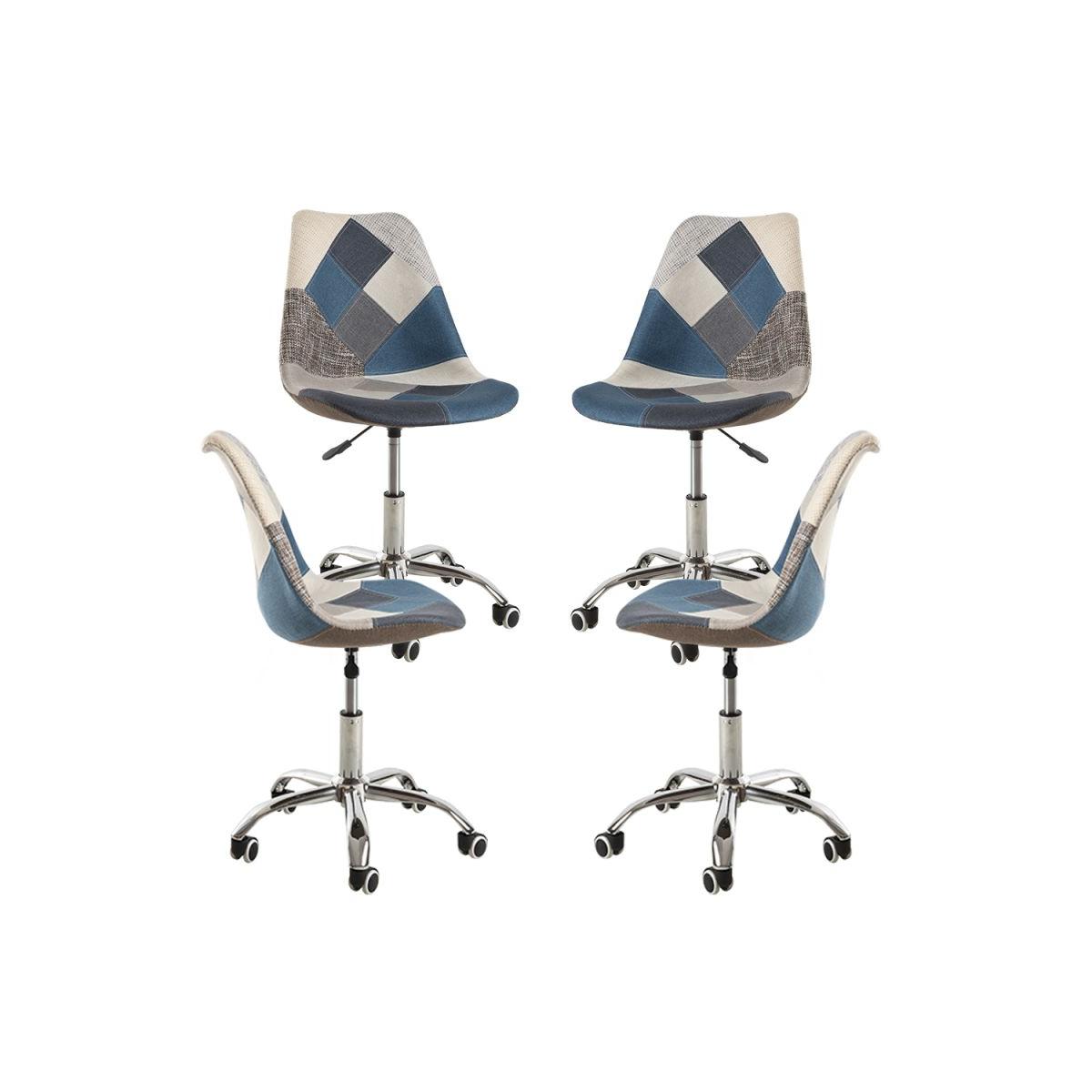 Regalos Miguel - Packs Sillas - Pack 4 Sillas Neo Patchwork - Patchwork Blue