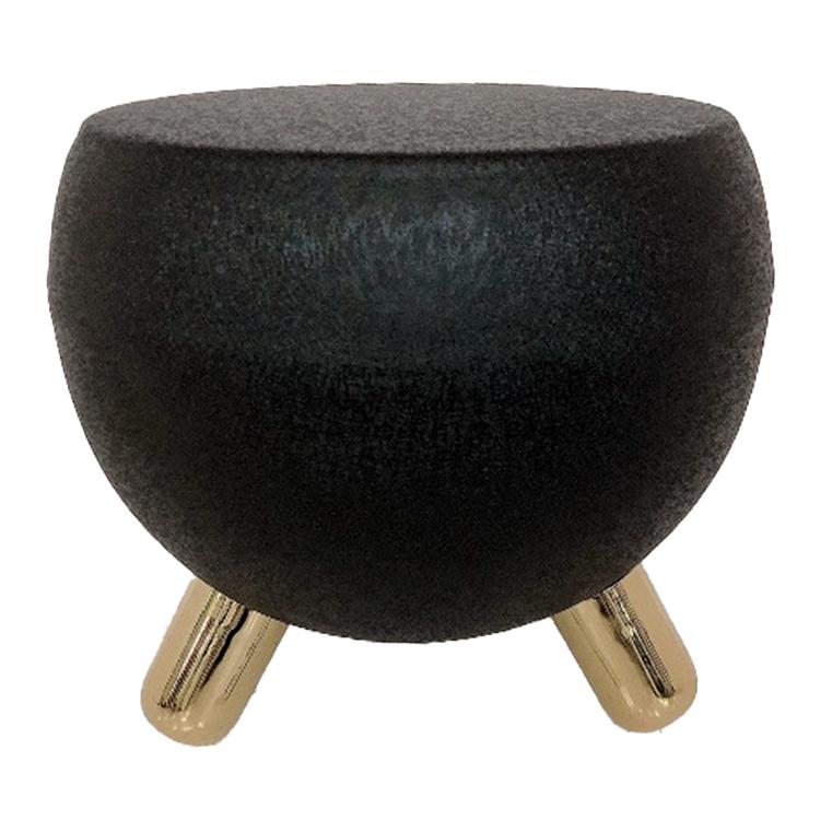 Mesita Auxiliar Hierro 51X51X44 Rugoso Negro - Fijalo - El mejor complemento para tu hogar.