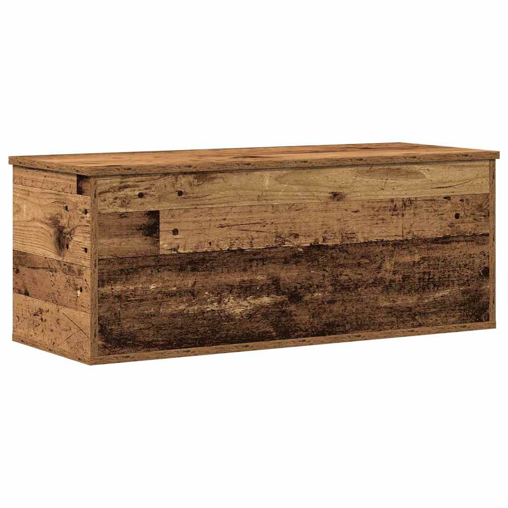 vidaXL Caja de almacenaje madera de ingeniería 90x35x35 cm Multicolor