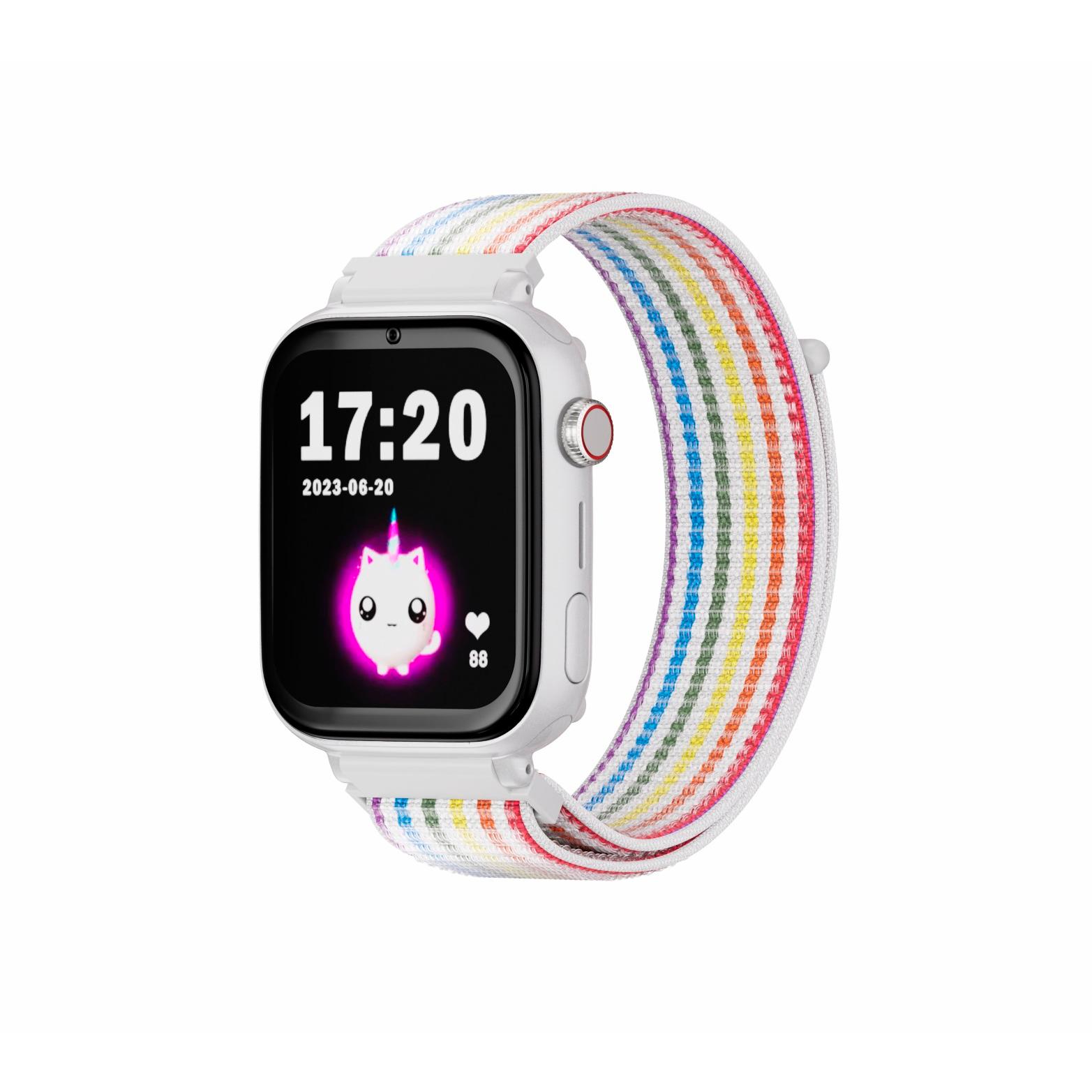 Reloj gps niño SaveFamily Relojes con GPS SaveWatch Plus 4G Reloj Inteligente niño Llamada Vídeo Face ID Correas Personalizables UltraSlim Fondos de Pantalla Musica Bluetooth App Store Arcoiris Save Family relojes inteligentes smartwatch NO INCLUYE SIM