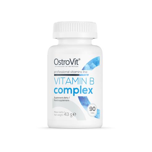 OstroVit - Vitamina B Complex 90tabs - Ostrovit | Complemento Alimenticio para Energía y Sistema Nervioso