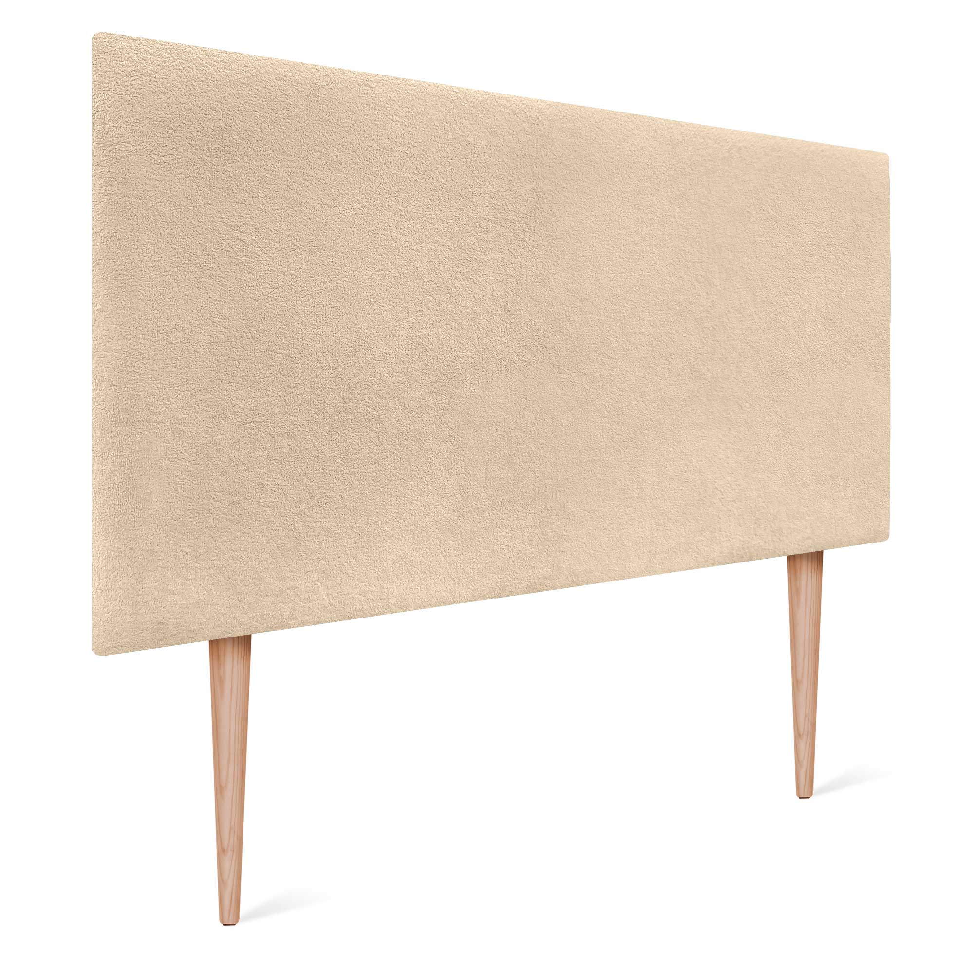DHOME Cabecero Acabado Toalla Soft Tapizado Liso con Patas Tejido Suave para Pared Acústicos Cabeceros 8cm y 70 Al.